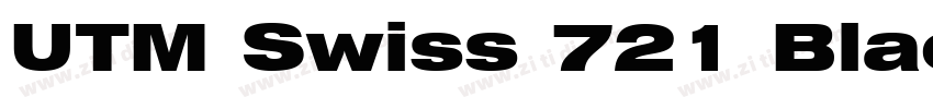 UTM Swiss 721 Black字体转换 UTM Swiss 721 Black字体转换